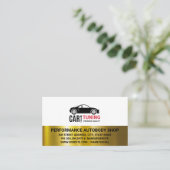 車のチューニング |自動ショップ 名刺 (スタンド正面)