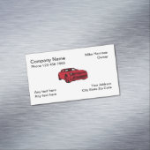 車のテーマシンプルデザイン マグネット名刺 (インサイチュ)
