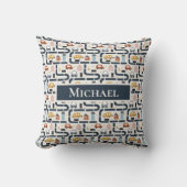 車のテーマ2 パーソナライズされた クッション (正面)