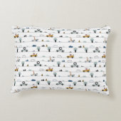 車のテーマ4 パーソナライズされた アクセントクッション (裏面)