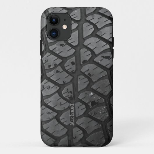 車のトラックのタイヤ Case-Mate iPhoneケース (裏面)