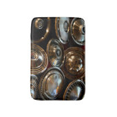 車のハブキャップマンケーブバスマットラグ バスマット (正面縦)