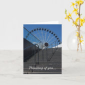 車のハンドルに向かう考えこの方法 カード (黄色い花)