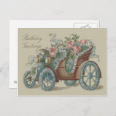 車のバラ忘れ私はフローラ花 ポストカード (正面/裏面)