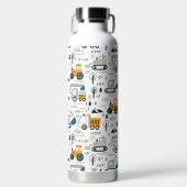 車のパターンを移動しよう ウォーターボトル (正面)