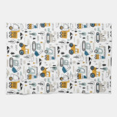 車のパターンを移動しよう キッチンタオル (横)