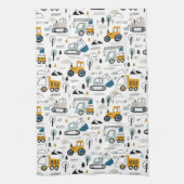車のパターンを移動しよう キッチンタオル (縦)