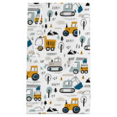 車のパターンを移動しよう スモールペーパーバッグ (正面)