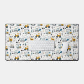 車のパターンを移動しよう デスクマット (キーボード&マウス)