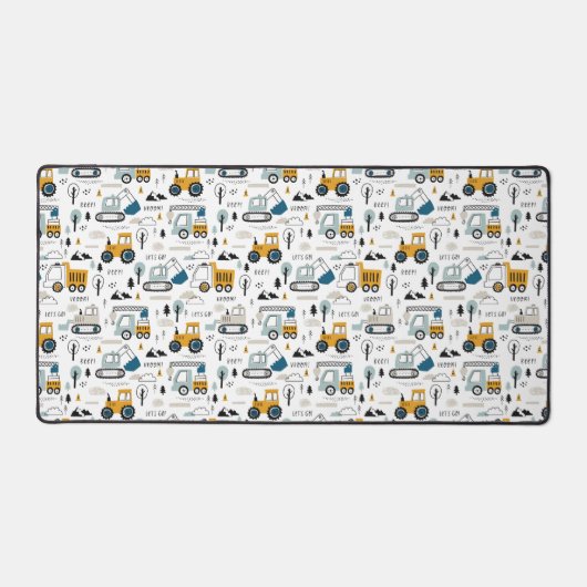 車のパターンを移動しよう デスクマット (正面)