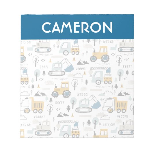 車のパターンを移動しよう ノートパッド (正面)