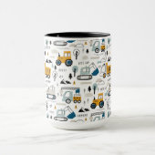 車のパターンを移動しよう マグカップ (中央)