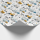 車のパターンを移動しよう ラッピングペーパー (角)