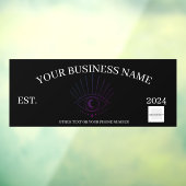 車のビジネスウィンドウの固定 ウィンドウサイン (シート3)