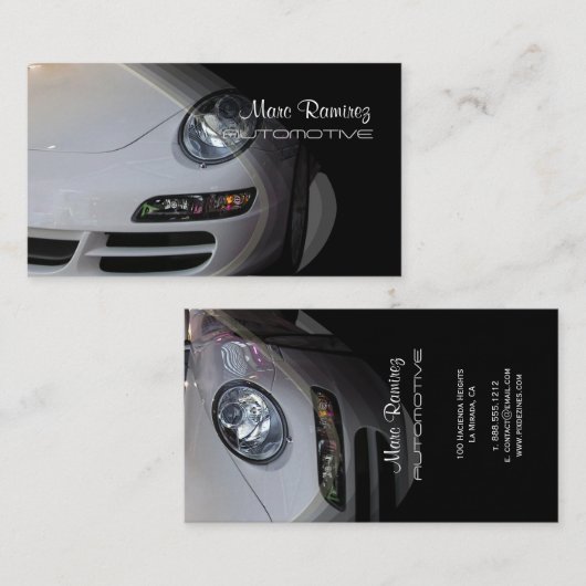 車のフォト名刺 名刺 (正面/裏面)