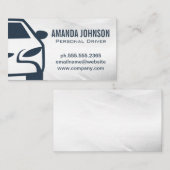 車のフロントビューロゴ | 運転者の輸送 名刺 (正面/裏面)