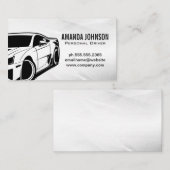 車のフロントビューロゴ | Drivera側面 名刺 (正面/裏面)