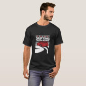 車のフード付きスウェットシャツが漂う醜いクリスマスセーター Tシャツ (正面フル)