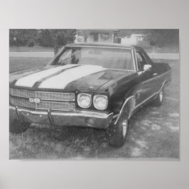 車のブラックカーのポスター ポスター