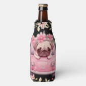 車のブラックピンクパピー ボトルクーラー (ボトル正面)