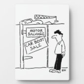 車のブレーカースクレーヤードカーブーツ販売。おもしろい フォトプラーク (正面)