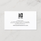 車のヘッドライトの自動詳述の専門カード 名刺 (裏面)