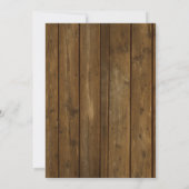 車のベビークラシックシャワーの招待状。ヴィンテージ赤 招待状 (裏面)