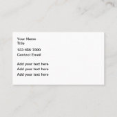 車のモダンお洒落名刺 名刺 (裏面)