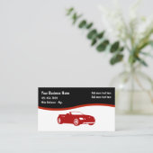 車のモダンシンプル名札 名刺 (スタンド正面)