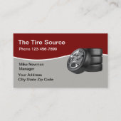 車のモダンタイヤ販売 名刺 (正面)