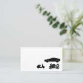 車のモーターバイクのスクーターの輸送の急使ドライブ 名刺 (スタンド正面)