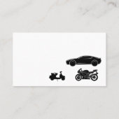 車のモーターバイクのスクーターの輸送の急使ドライブ 名刺 (裏面)