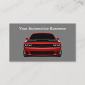 車のユニークモダン名刺 名刺 (正面)