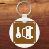 車のレンタルハイウェイサイン キーホルダー (正面)