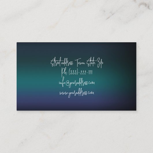 車のレンタルブルーフレイムオートレンタルサービス 名刺 (裏面)