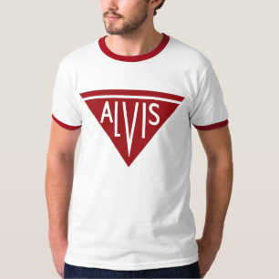 車のロゴのリメイクのAlvisのクラシックな自動車 Tシャツ