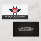 車のロゴを取り込む自動車販売店 | 技術者 名刺 (正面/裏面)