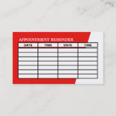 車のロゴ、ドライビングスクール/インストラクターアポイントメント 名刺 (裏面)