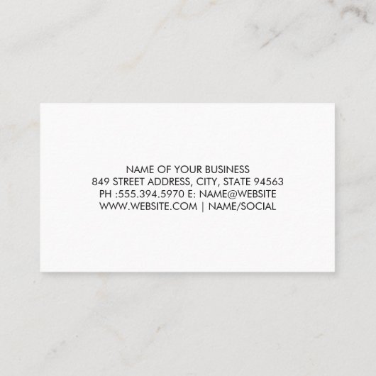 車のロゴ 名刺 (裏面)