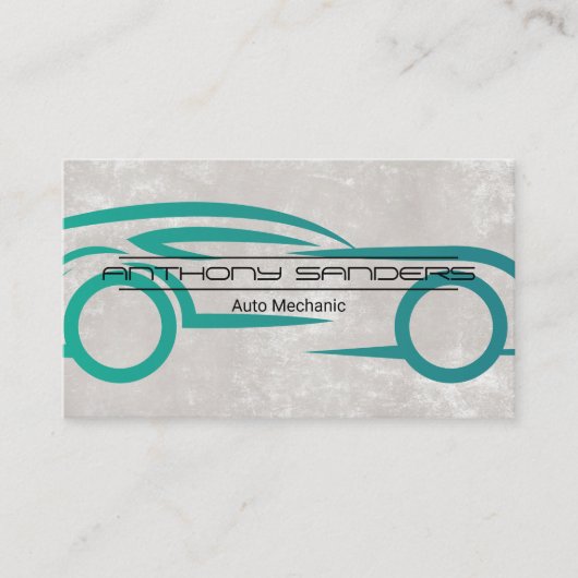 車のロゴ 名刺 (正面)