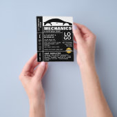 車のロゴ、自動整備士&修理広告ズ チラシ (手)