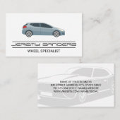 車のロゴ | 自動車のタイヤのロゴ 名刺 (正面/裏面)