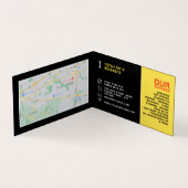 車のロゴ、自動車の整備士と修理、詳細 名刺 (内部)