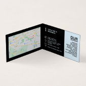 車のロゴ、自動車の整備士と修理、詳細 名刺 (内部)