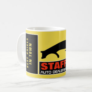 車のロゴ、自動車ディーラー広告ズ コーヒーマグカップ
