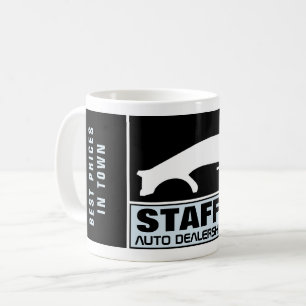 車のロゴ、自動車ディーラー広告ズ コーヒーマグカップ