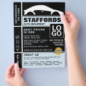 車のロゴ、自動車ディーラー広告ズ チラシ (手)