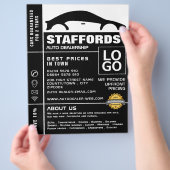 車のロゴ、自動車ディーラー広告ズ チラシ (手)