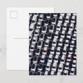 車のロット上空 ポストカード (正面/裏面)