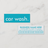 車のワシントン州のロイヤリティのパンチカード ロイヤリティカード (正面/裏面)